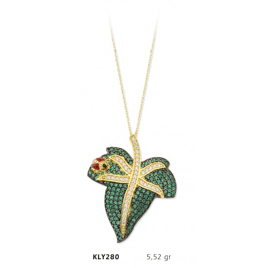 14 Ayar Altın Yaprak Kolye KLY280 14 Ayar Altın Yaprak Kolye KLY280