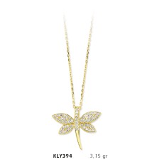 14 Ayar Altın Yusufçuk Kolye KLY394