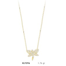 14 Ayar Altın Yusufçuk Kolye KLY396