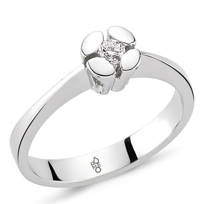 Romeo Pırlanta 0.07 Ct Tektaş Yüzük RM-10041 Romeo Pırlanta 0.07 Ct Tektaş Yüzük RM-10041
