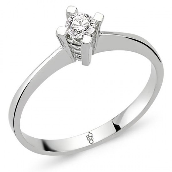 Romeo Pırlanta 0.18 Ct Tektaş Yüzük RM-10019