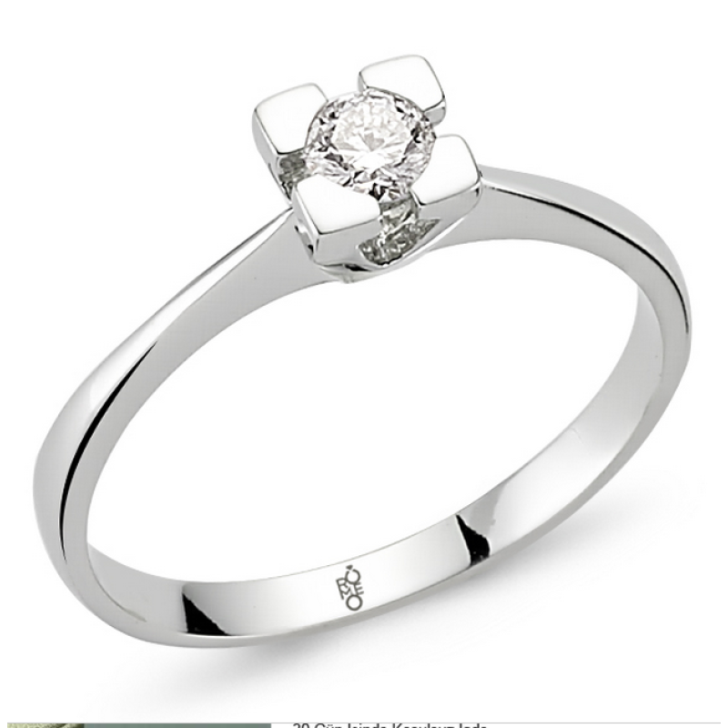 Romeo Pırlanta 0.20 Ct Tektaş Yüzük RM-10011 Romeo Pırlanta 0.20 Ct Tektaş Yüzük RM-10011