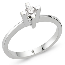 Romeo Pırlanta 0.18 Ct Tektaş Yüzük RM-10024