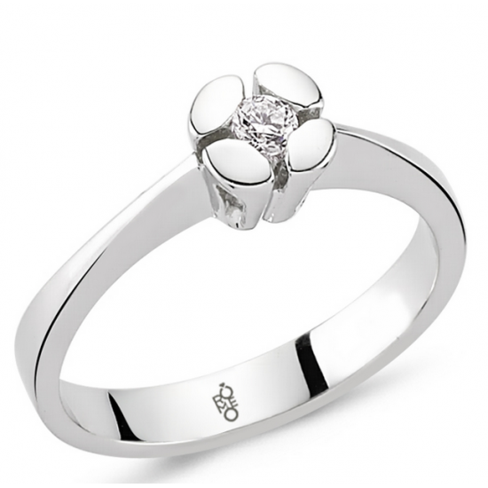Romeo Pırlanta 0.18 Ct Tektaş Yüzük RM20056