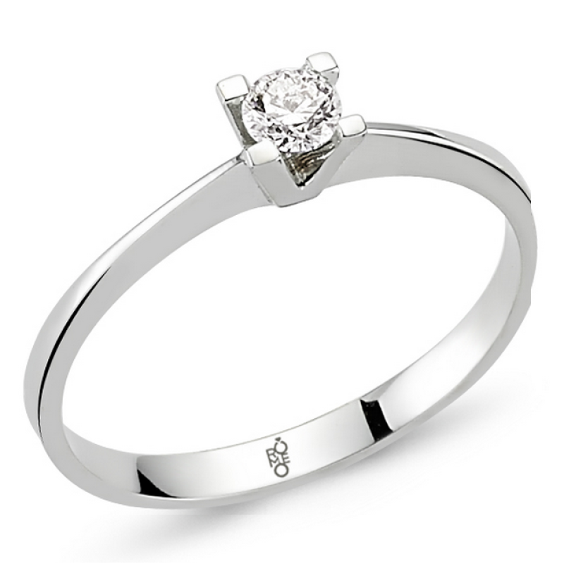 Romeo Pırlanta 0.20 Ct Tektaş Yüzük RM20027 Romeo Pırlanta 0.20 Ct Tektaş Yüzük RM20027