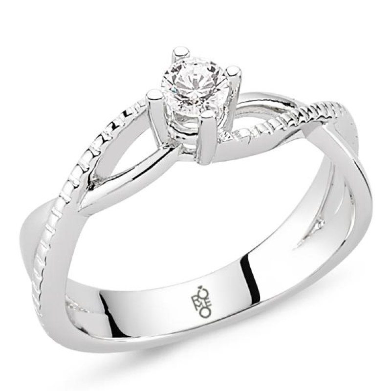 Romeo Pırlanta 0.23 Ct Tektaş Yüzük RM20049 Romeo Pırlanta 0.23 Ct Tektaş Yüzük RM20049