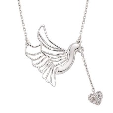 14 Ayar Altın Tavuz Kuşu Kolye RMK28