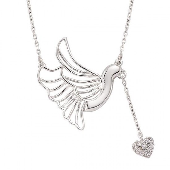 14 Ayar Altın Tavuz Kuşu Kolye RMK28