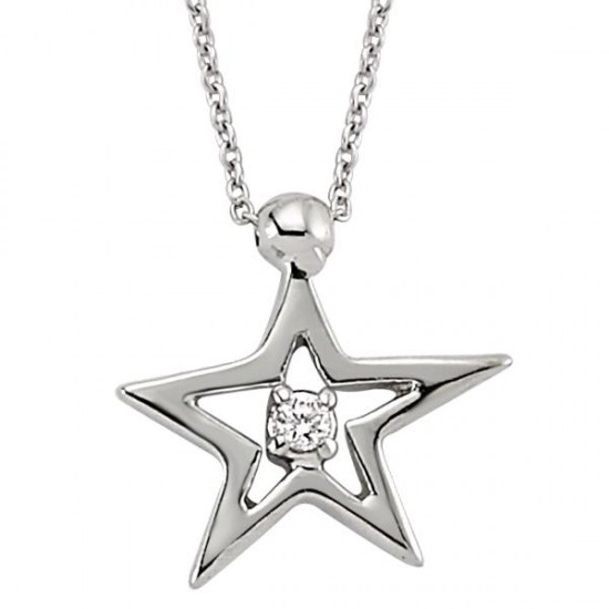 18 Ayar Altın Pırlanta Yıldız Kolye K48555-3 18 Ayar Altın Pırlanta Yıldız Kolye K48555-3