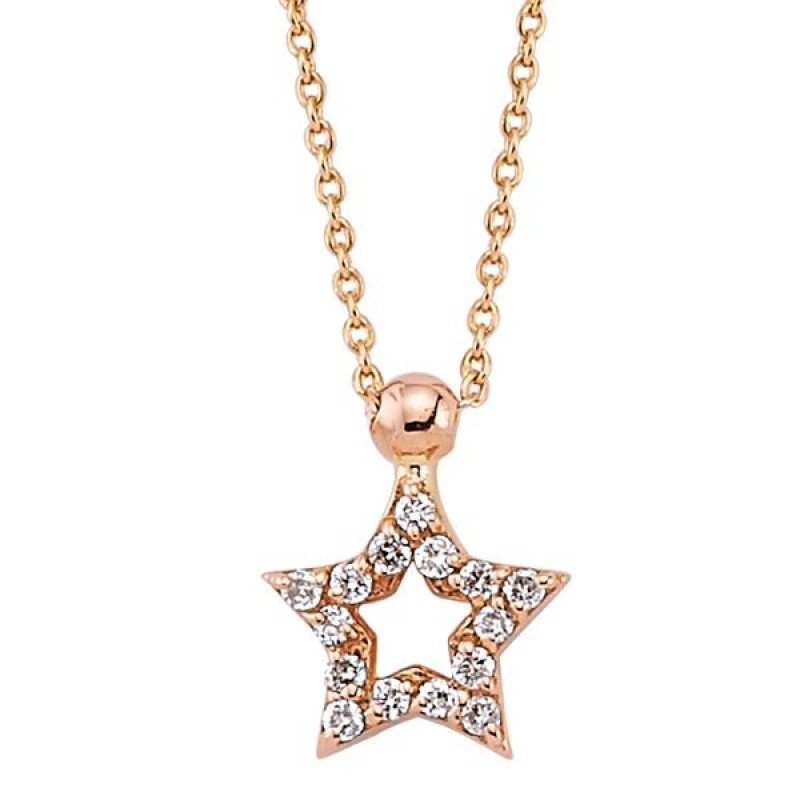 18 Ayar Altın Pırlanta Yıldız Kolye K47223 18 Ayar Altın Pırlanta Yıldız Kolye K47223