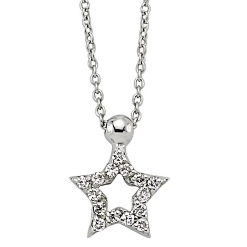 18 Ayar Altın Pırlanta Yıldız Kolye K48557-2 18 Ayar Altın Pırlanta Yıldız Kolye K48557-2