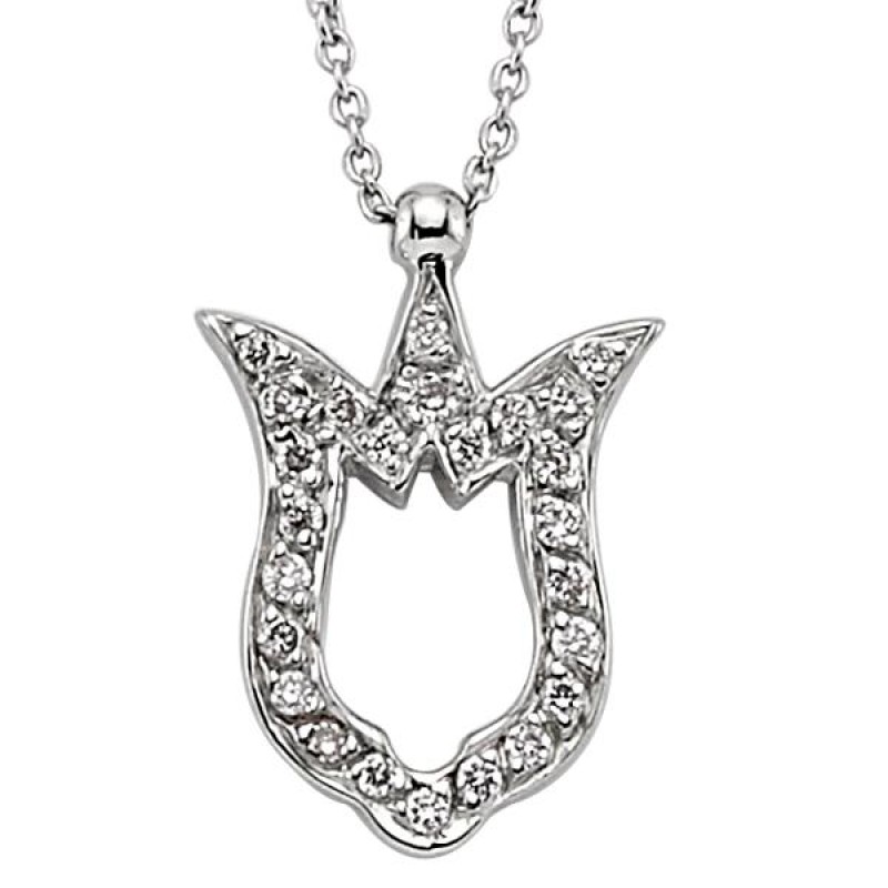 18 Ayar Altın Pırlanta Lale Kolye K48560-2 18 Ayar Altın Pırlanta Lale Kolye K48560-2