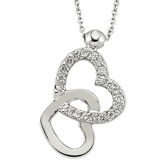 18 Ayar Altın Pırlanta Kalp Kolye RMK201 18 Ayar Altın Pırlanta Kalp Kolye RMK201