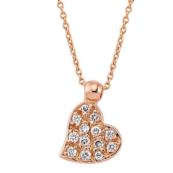 18 Ayar Altın Pırlanta Kalp Kolye K47228 18 Ayar Altın Pırlanta Kalp Kolye K47228