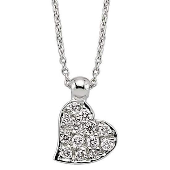 18 Ayar Altın Pırlanta Kalp Kolye K48559-2 18 Ayar Altın Pırlanta Kalp Kolye K48559-2