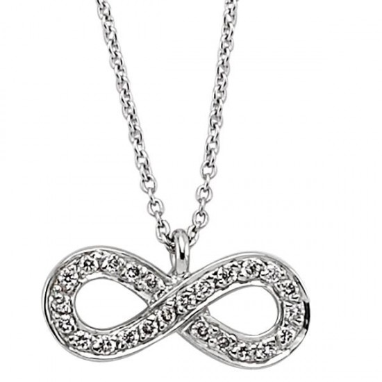 18 Ayar Altın Pırlanta Sonsuzluk Kolyesi K48560-3 18 Ayar Altın Pırlanta Sonsuzluk Kolyesi K48560-3