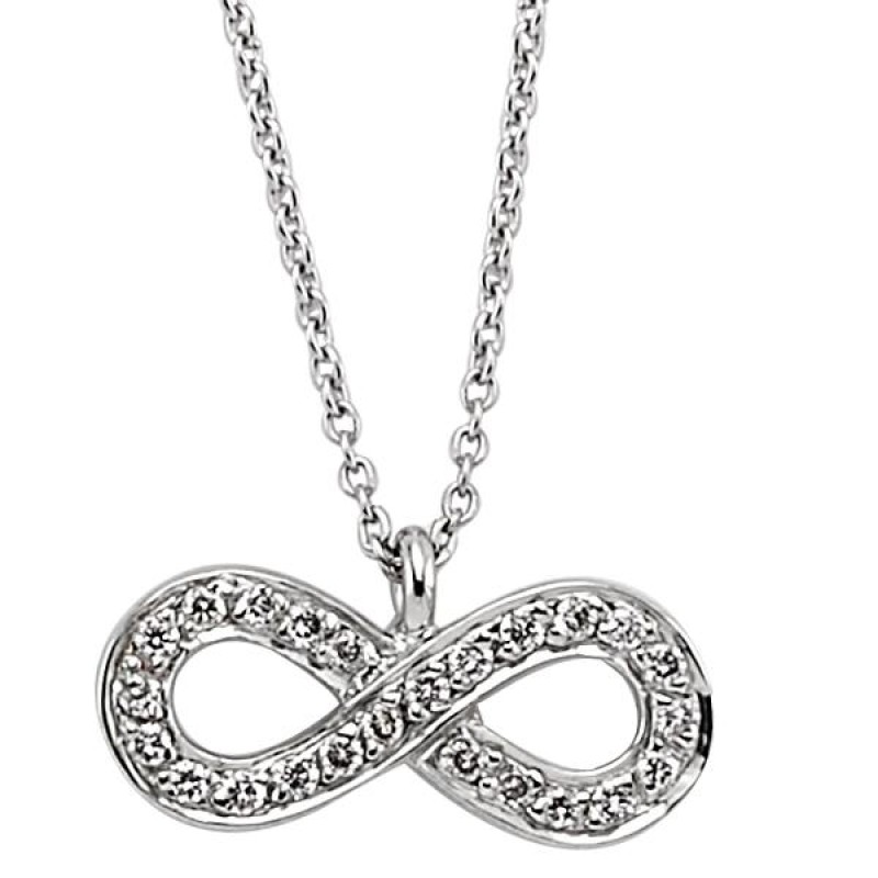 18 Ayar Altın Pırlanta Sonsuzluk Kolyesi K48560-3 18 Ayar Altın Pırlanta Sonsuzluk Kolyesi K48560-3