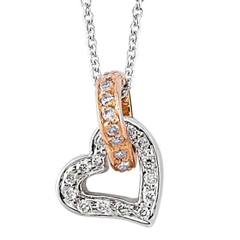 18 Ayar Altın Pırlanta Kalp Kolye RMK1012 18 Ayar Altın Pırlanta Kalp Kolye RMK1012