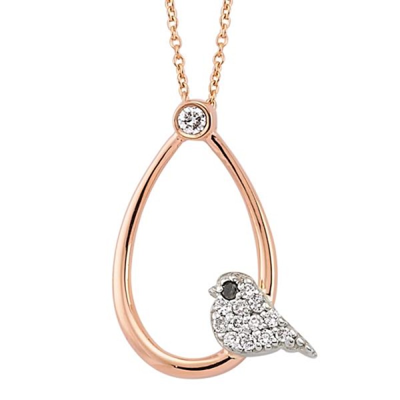 18 Ayar Altın Pırlanta Damla Kuş Kolye 47230 18 Ayar Altın Pırlanta Damla Kuş Kolye 47230