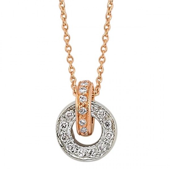 18 Ayar Altın Pırlanta Alyans Kolye K472311