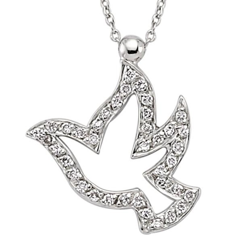 18 Ayar Altın Pırlanta Güvercin Kolye K48566 18 Ayar Altın Pırlanta Güvercin Kolye K48566