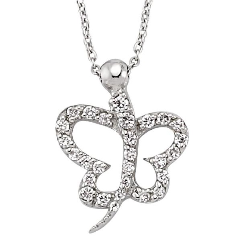 18 Ayar Altın Pırlanta Kelebek Kolye K48564 18 Ayar Altın Pırlanta Kelebek Kolye K48564