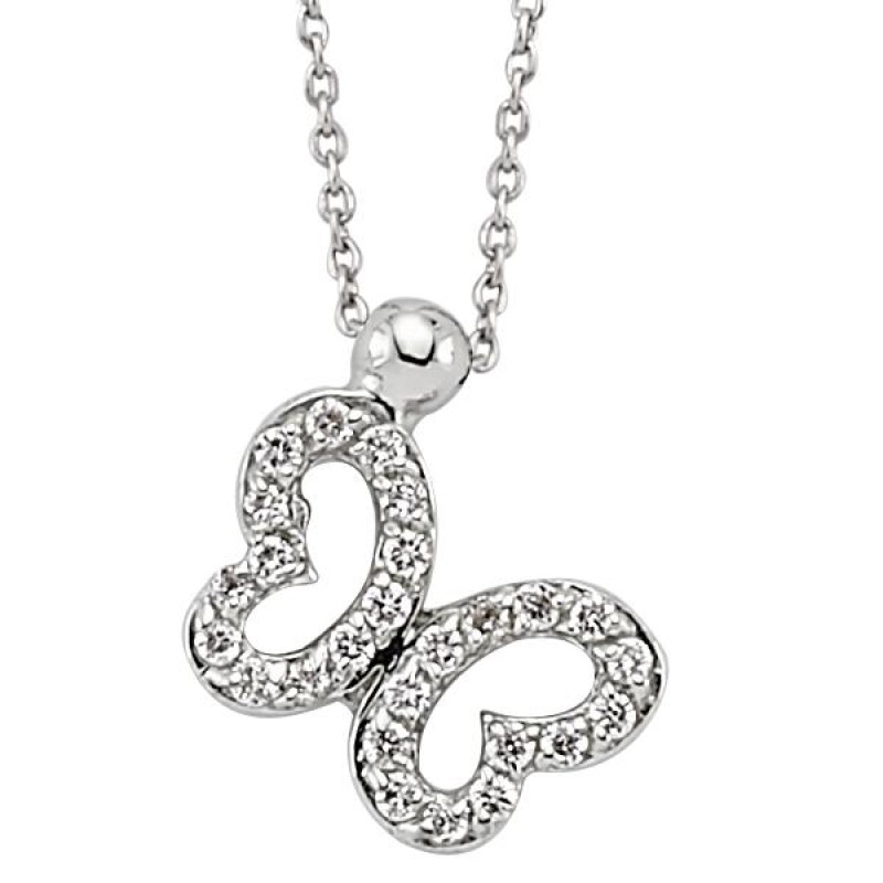 18 Ayar Altın Pırlanta Kelebek Kolye K48554-2 18 Ayar Altın Pırlanta Kelebek Kolye K48554-2