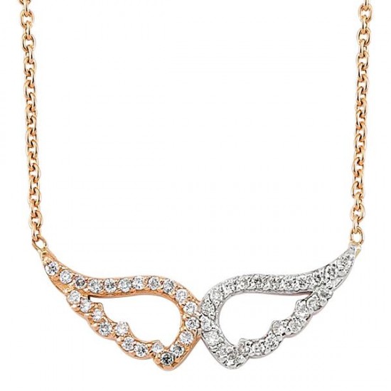 18 Ayar Altın Pırlanta Kanat Kolye RMK1004 18 Ayar Altın Pırlanta Kanat Kolye RMK1004