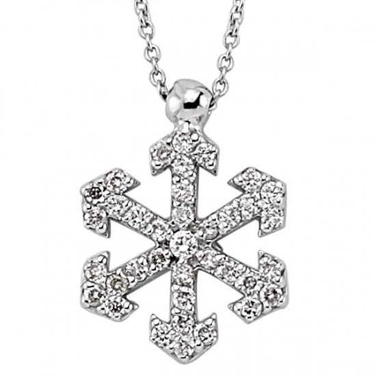 18 Ayar Altın Pırlanta Kar Tanesi Kolye K48560 18 Ayar Altın Pırlanta Kar Tanesi Kolye K48560