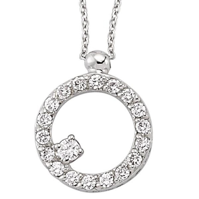 18 Ayar Altın Pırlanta Daire Kolye 48565 18 Ayar Altın Pırlanta Daire Kolye 48565