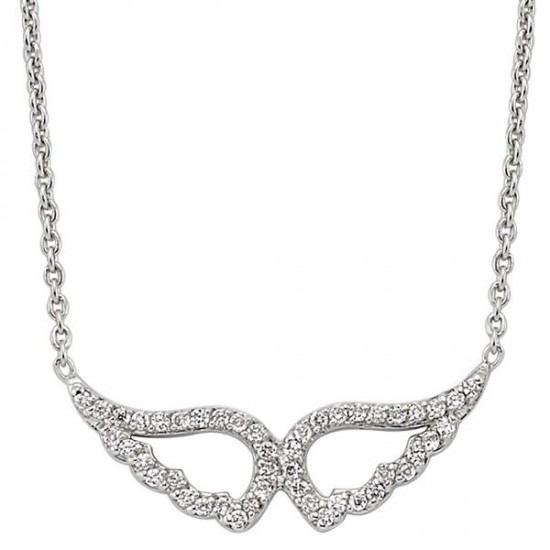 18 Ayar Altın Pırlanta Kanatalı Kolye K48561-1 18 Ayar Altın Pırlanta Kanatalı Kolye K48561-1