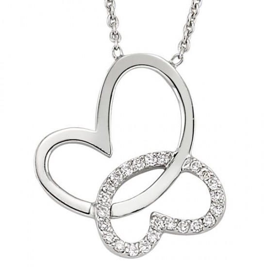 18 Ayar Altın Pırlanta Kelebek Kolye K48555-1 18 Ayar Altın Pırlanta Kelebek Kolye K48555-1