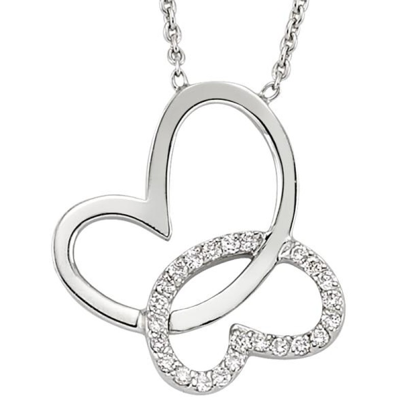 18 Ayar Altın Pırlanta Kelebek Kolye K48555-1 18 Ayar Altın Pırlanta Kelebek Kolye K48555-1