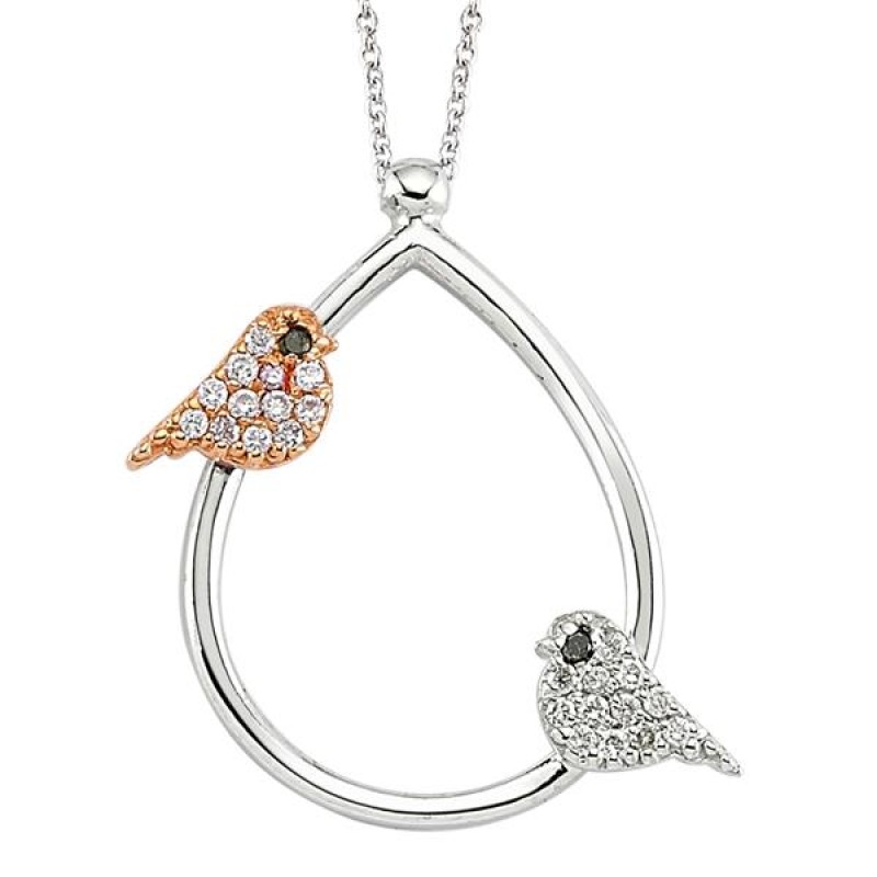 18 Ayar Altın Pırlanta Damla Kuş Kolye RMK1022 18 Ayar Altın Pırlanta Damla Kuş Kolye RMK1022