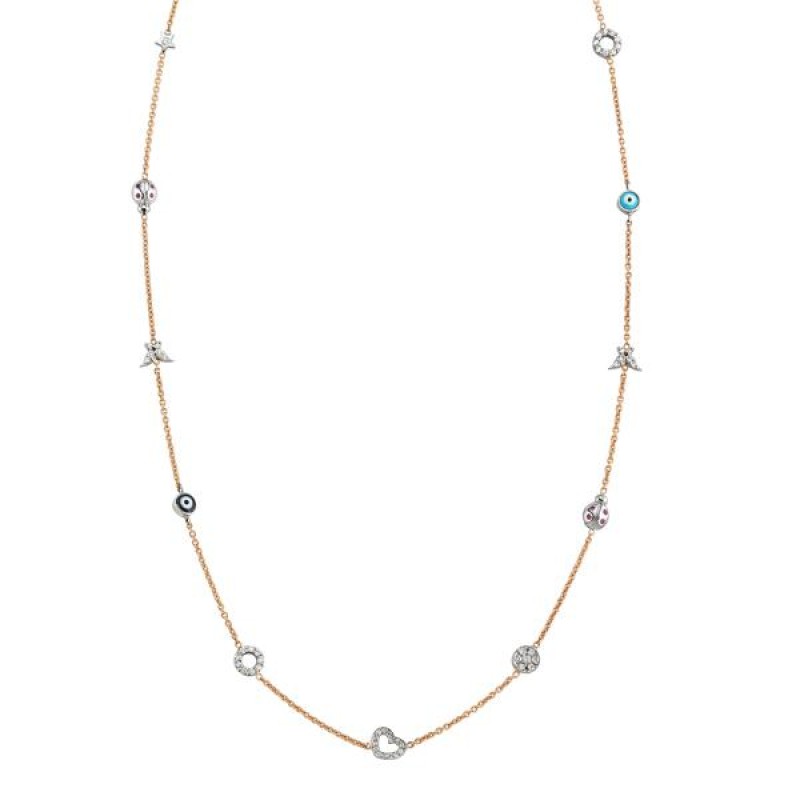 18 Ayar Altın Pırlanta Fantezi Kolye RMK1011 18 Ayar Altın Pırlanta Fantezi Kolye RMK1011