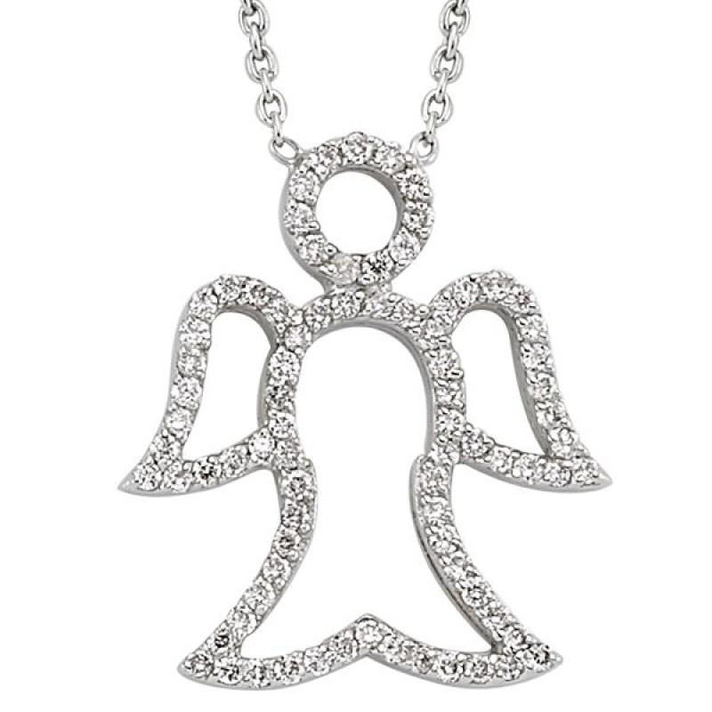 18 Ayar Altın Pırlanta Melek Kolye K48556-3 18 Ayar Altın Pırlanta Melek Kolye K48556-3