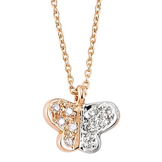 18 Ayar Altın Pırlanta Kelebek Kolye RMK1023 18 Ayar Altın Pırlanta Kelebek Kolye RMK1023