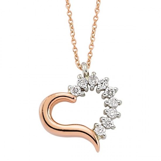 18 Ayar Altın Pırlanta Kalp Kolye K47230-1 18 Ayar Altın Pırlanta Kalp Kolye K47230-1