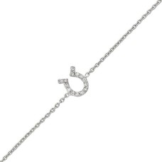 18 Ayar Altın Pırlanta Nal Bileklik 48550-4