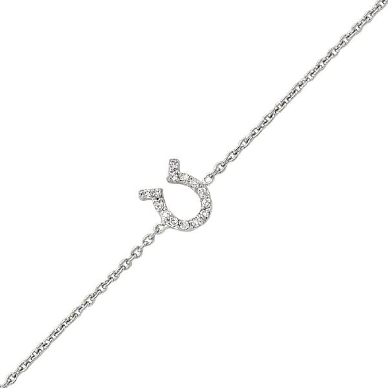 18 Ayar Altın Pırlanta Nal Bileklik 48550-4 18 Ayar Altın Pırlanta Nal Bileklik 48550-4