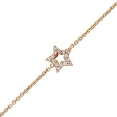 18 Ayar Altın Pırlanta Yıldız Bileklik 47235-5