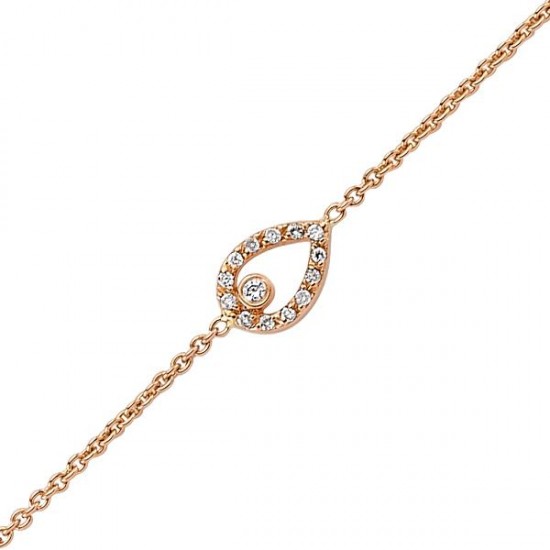 18 Ayar Altın Pırlanta Damla Bileklik 47235