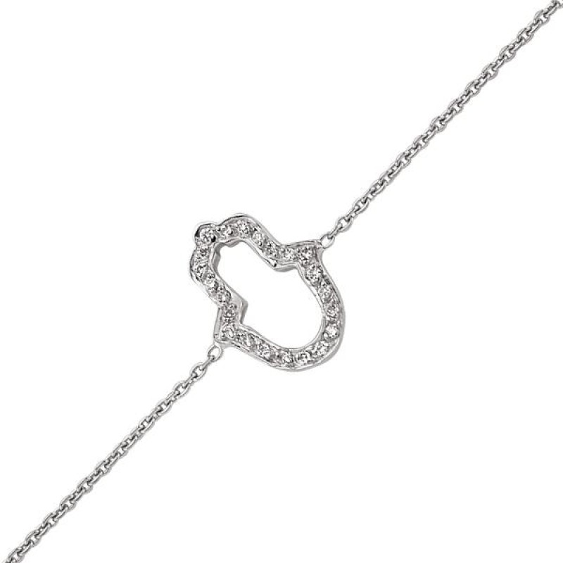 18 Ayar Altın Pırlanta Fatma Eli Bileklik 48549-2 18 Ayar Altın Pırlanta Fatma Eli Bileklik 48549-2