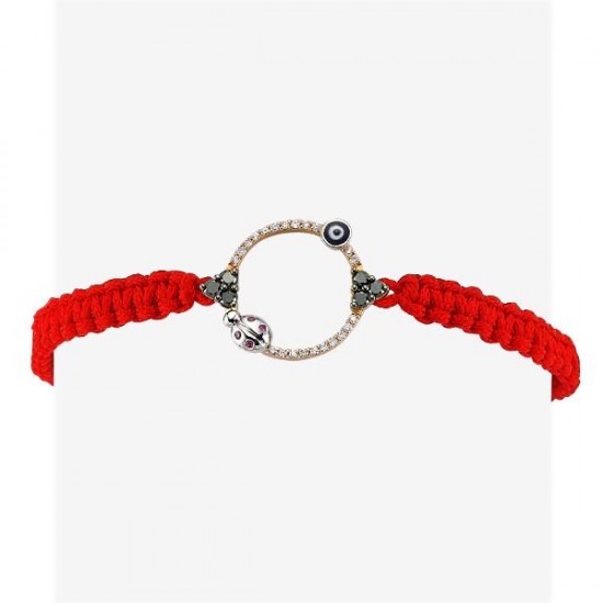 18 Ayar Altın Pırlanta İpli Bileklik RMH100