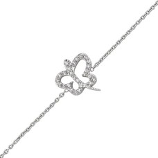 18 Ayar Altın Pırlanta Kelebek Bileklik 48552