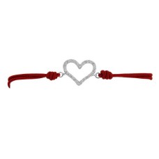 18 Ayar Altın Pırlanta Kalp Bileklik DB030BV