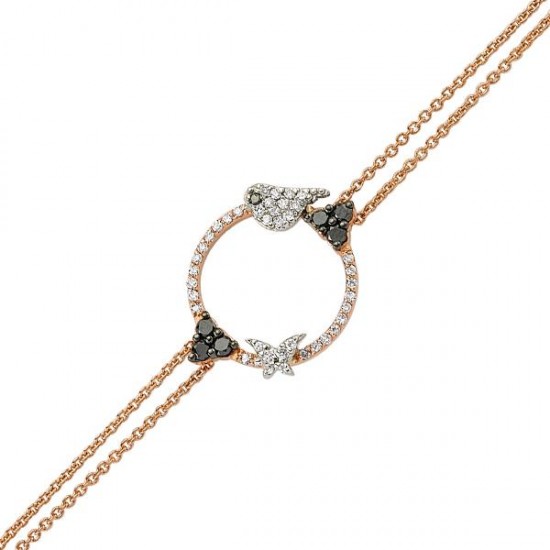 18 Ayar Altın Pırlanta Fantezi Bileklik 47233-5