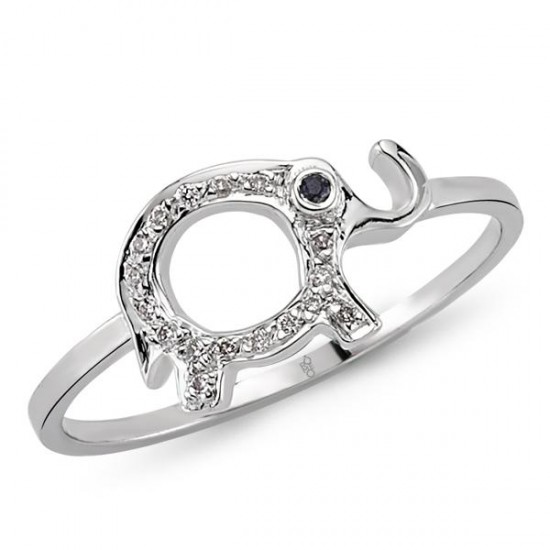 18 Ayar Altın Pırlanta Fil Yüzük 48582