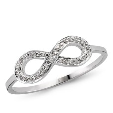 18 Ayar Altın Pırlanta Sonsuzluk Yüzük 48574