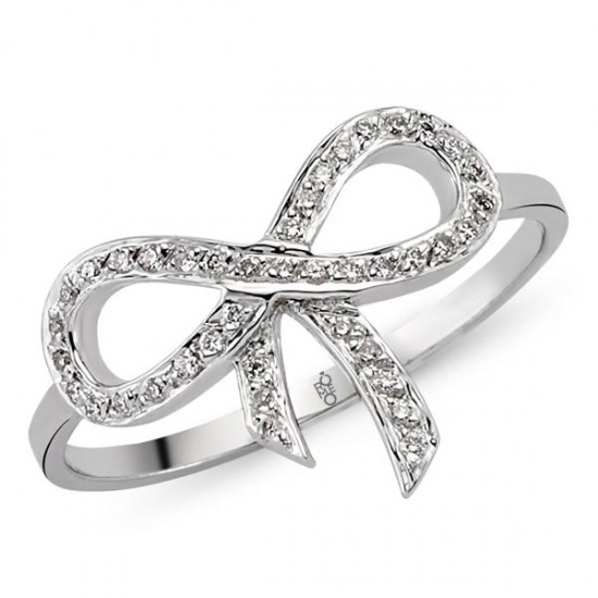 18 Ayar Altın Pırlanta Kurdele Yüzük 48578